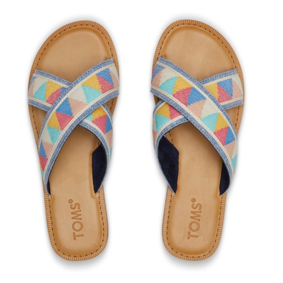 Toms Shoes - TOMS Viv Criss Cross Geometric Pattern Sandals